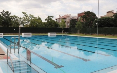La piscina de Ca n'Oriac, abans de la reforma | Arxiu